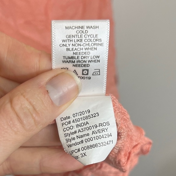 Haute Hippie Tribe Modal Peasant Top 3X cottagecore prairiecore - Picture 9 of 11